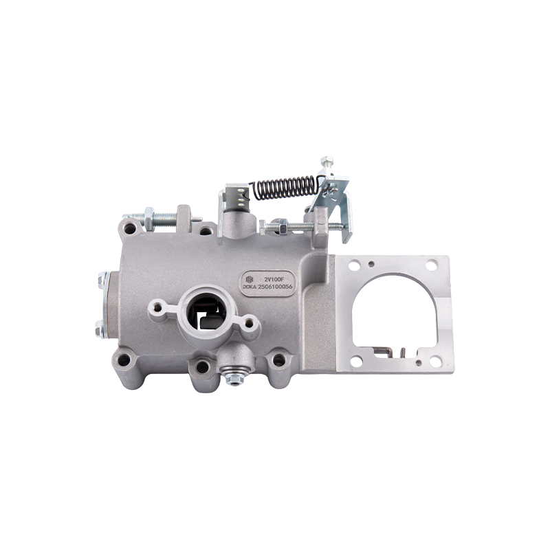 2V100F Type tweecilinder brandstofinjectiepomp voor dieselmotoren (inclusief snelheidsregelmechanisme), structuur met dubbele plunjer, geschikt voor motoren met een cilinderdiameter × slag van 100 × 85 mm, toepasbaar op de 2V100F tweecilinder luchtgekoelde motor
