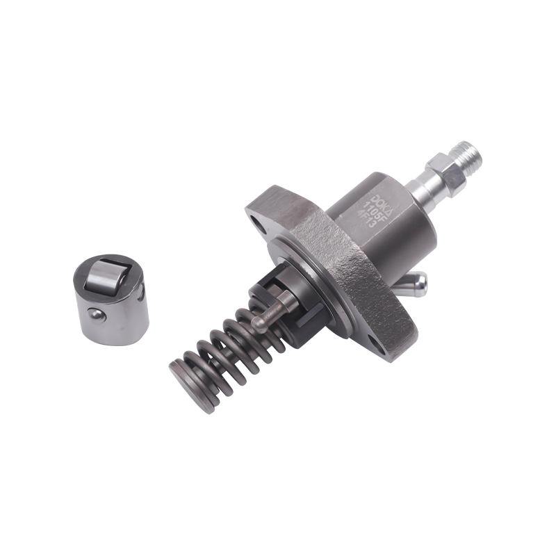 Yanmar serie 1115F brandstofinjectiepomp, met rolstoterlichaam en M12x1,5 olie-uitlaatconnector, geschikt voor 1115F eencilinder luchtgekoelde motoren met grote cilinderinhoud
